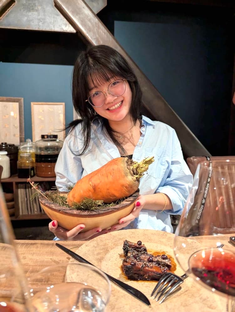 Nicole with a Chantenay Carrot, 2024